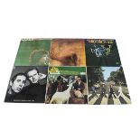 Sixties LPs, twelve albums with artists comprising The Beatles, Beach Boys, Bob Dylan, Simon &