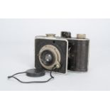 A Foth Derby Original Folding Strut Camera, shutter curtain sticking, body G, elements G, haze, with