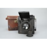 A J H Dallmeyer Soho Reflex Quarter Plate Camera, probably a rebadged Marion Soho camera, with a