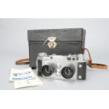 A Jules Richard Verascope F40 35mm Stereo Rangefinder Camera, 1955 model, serial no 3756121, neat
