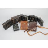 A Group of Kodak Folding Roll Film Cameras, a Vigilant Six-20, a No 2 Folding Pocket Brownie, a No 2