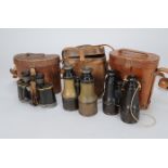 Field Glasses and Binoculars, a pair of field glasses by Colmont Paris in J Cripps millitary case