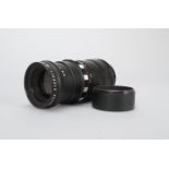 A Meyer-Optic 180mm f/5.5 Telemegor Lens, Praktina fit, serial no 2107311, barrel VG, elements VG,