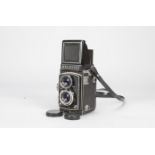A Walzflex IIIA Roll Film TLR Camera, serial no 508334, with a Nitto Kogaku S Kominar 7.5cm f/3.5