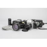 Pentax SLR Cameras and Accessories, an Asahi Pentax SV camera and a Super Takumar 55mm f/1.8 lens,