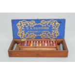 C. E Clifford Photographic Colouring Kit, 30 Piccadilly London, circa 1880, eleven small bottles