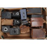 Plate Cameras, a Zeiss Ikon Maximar 207/3 with roll film back, plates, case , Houghton-Butcher