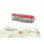 A Victorinox Swiss Champ pocket knife, 31 functions, boxed with instructions