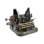 An early 20th Century Oliver no. 5 visible typewriter