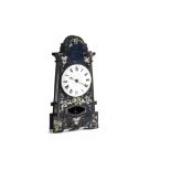 A Victorian toleware clock, having watch dial, AF, appears to run, 14cm