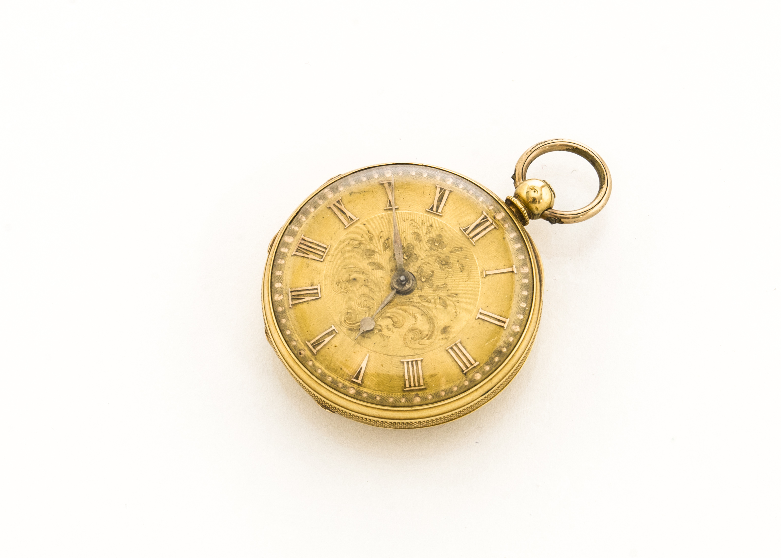 A Victorian 18ct gold lady's open faced pocket watch by Grayson of Henley, 37mm case, hallmarked