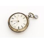 A William IV silver pair cased pocket watch by James Scott of Kendall, outer case 55mm, marked
