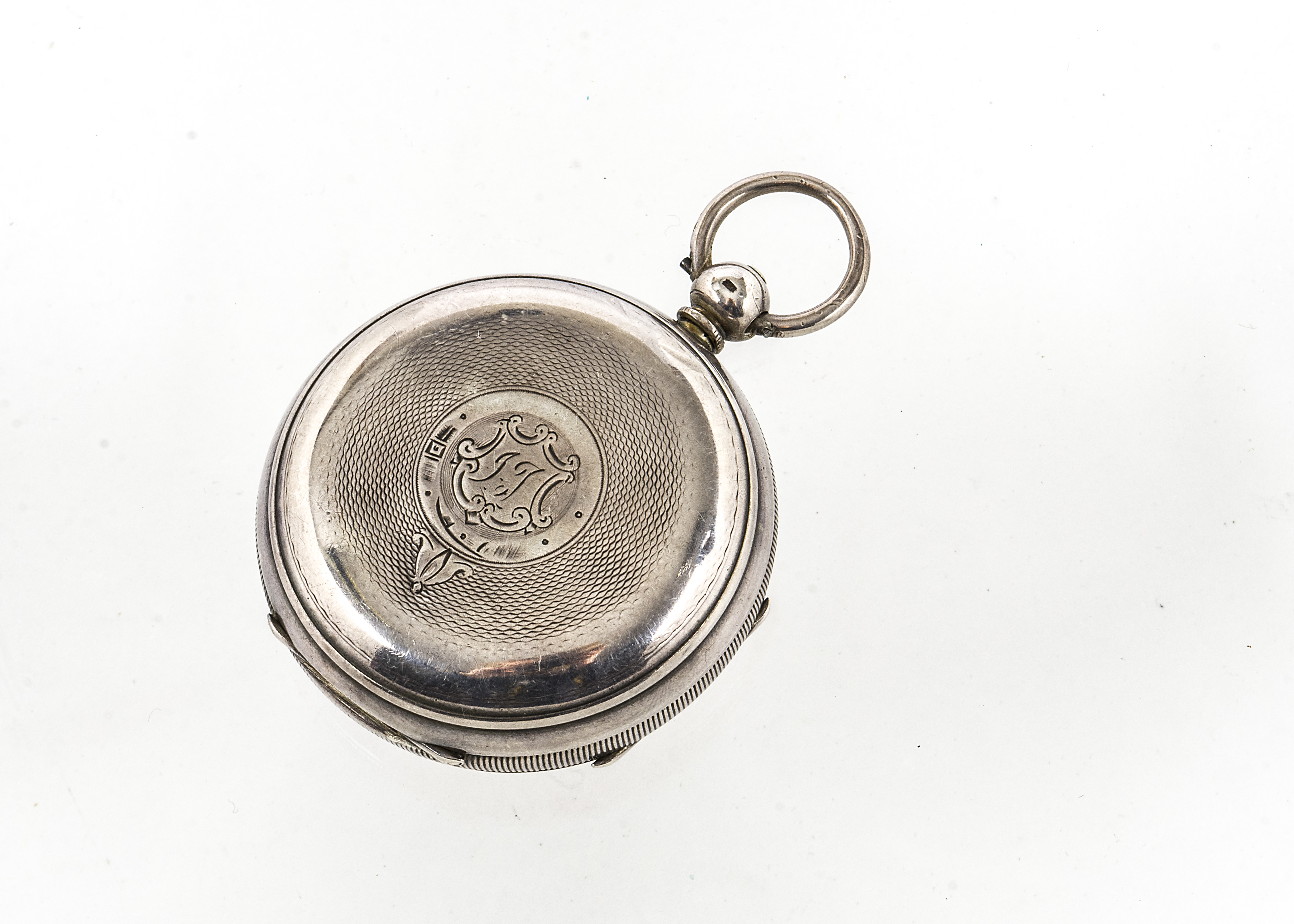 A Victorian silver open faced pocket watch by H. Osburn of Eston, 55mm case, having silvered dial - Image 2 of 2