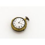 A Georgian gilt pair cased pocket watch by Adam Parker of London, the outer 48mm case with the