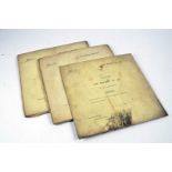 Three WWI Air Force 'Air Packet' map sets, all complete, comprising No.50 I.D 1090 (Wales, Isle of