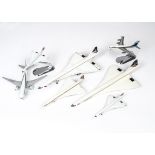 Concorde and Boeing Model Aircraft, diecast models including Historic Aircraft Models Concorde 12"