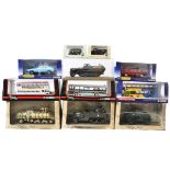 Modern Diecast Vehicles, a boxed collection of mostly vintage private, commercial, emergency and