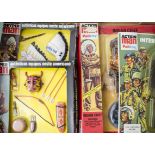 Action Man Palitoy Hong Kong and Spanish sets, HK 34403 Indian Chief and 34300 Tank Commander