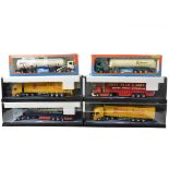Corgi and Tekno Articulated Trucks, a boxed/cased group of 1:50 scale models comprising Corgi Modern