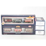 Boxed Bachmann 00 Gauge Freight Stock, including ltd end 3-wagon PO sets 37-080 and 37-080X, 33-