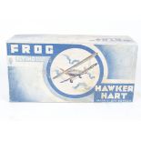 A rare FROG Hawker Hart MkII Day Bomber, in original later type box, still with caution label, oil