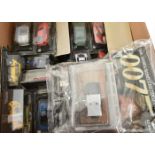 Packaged Modern Diecast Vehicles, a collection of bubble packaged models by D'Agostini or similar,
