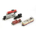 A Mixed Lot of Continental H0 Gauge Locomotives, comprising early boxed Rivarossi L835/R Italian 0-