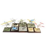 Aircraft Model Collection, A collection of different scales, of metal and plastic construction,