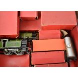 Hornby 0 Gauge Post-war Clockwork Trains and Accessories, mostly boxed, including No 40 Goods Set