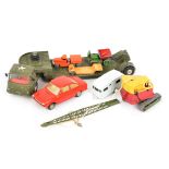 Postwar and Later Diecast Vehicles, an unboxed/playworn group of private, commercial and military