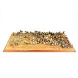 An excellent 25mm Scale Diorama of Omdurman, by Willie, (Edward Suren), on a wooden base in fitted