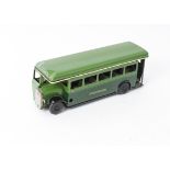 A Tri-ang Minic 53M Single Deck Greenline Bus, in two tone green, with 'Greenline' decals and