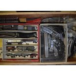 Hornby-Dublo 00 Gauge Stations and Scenic Accessories, including 2 pre-war wooden signal boxes (both