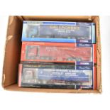 Corgi Haulage Vehicles, a boxed group of limited edition 1:50 scale curtainside articulated trucks