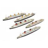 Mercator 1:1200 scale or similar Ocean Liners metal Waterline Models , M402 'Vaterland', 'M418 '