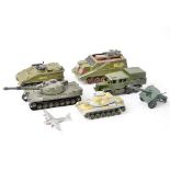 Military and Other Diecast Vehicles, a playworn collection of mostly military vehicles, mainly by
