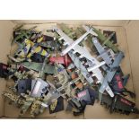 Small scale diecast aircraft, A collection of metal and plastic built aircraft, predominantly WW2