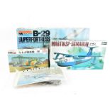 Military Aircraft Kits, a boxed collection including, 1:72 scale Hasegawa JS-063 1200 Martin Marlin,