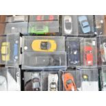 Cased Modern Diecast Vehicles, a collection of 1:43 scale private vehicles all in plastic cases