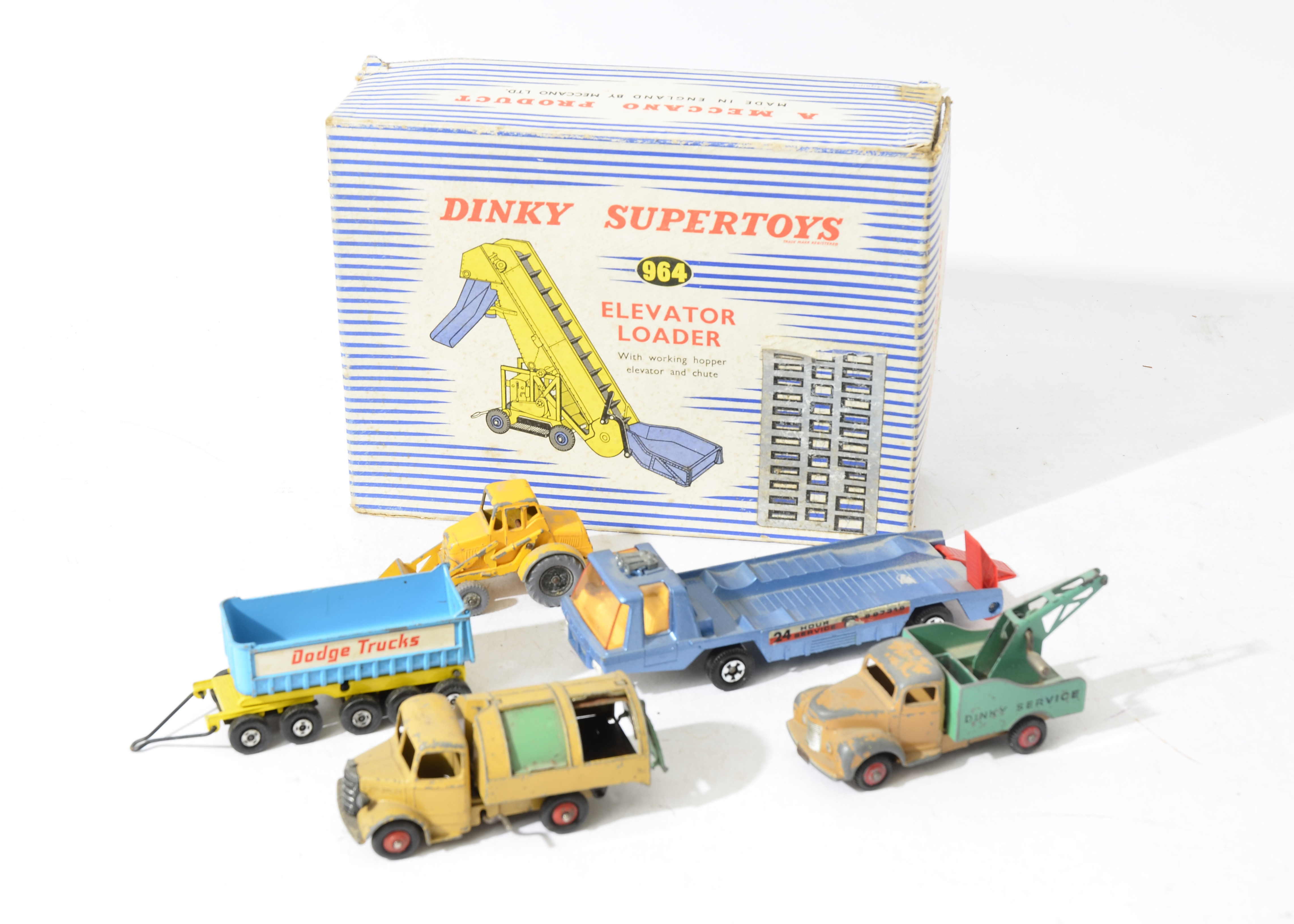 Postwar and Later Playworn Diecast Vehicles, a collection of vintage and modern military and