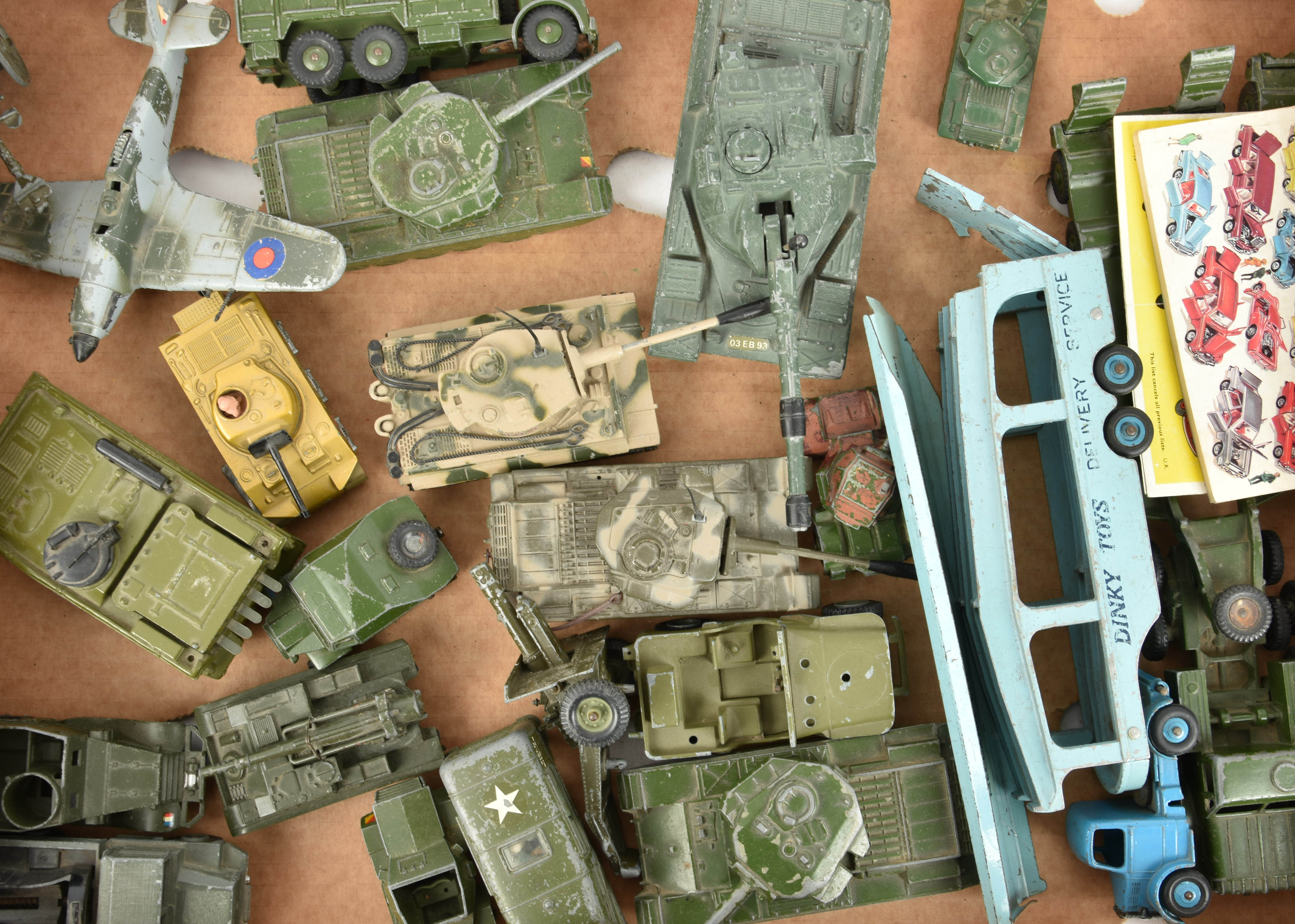 Postwar and Later Playworn Diecast Vehicles, a collection of vintage and modern military and - Image 3 of 3