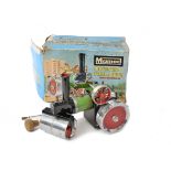 A Mamod Live Steam Roller and Meccano Stationary Engine, both in original boxes, the SR1a roller