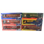 Corgi Haulage Vehicles, a boxed group of limited edition 1:50 scale curtainside articulated trucks