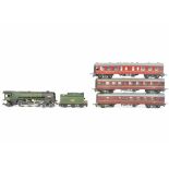 Tri-ang TT Gauge Britannia Class Locomotives and BR maroon Coaches, 70000 with 'Boadicea' nameplates