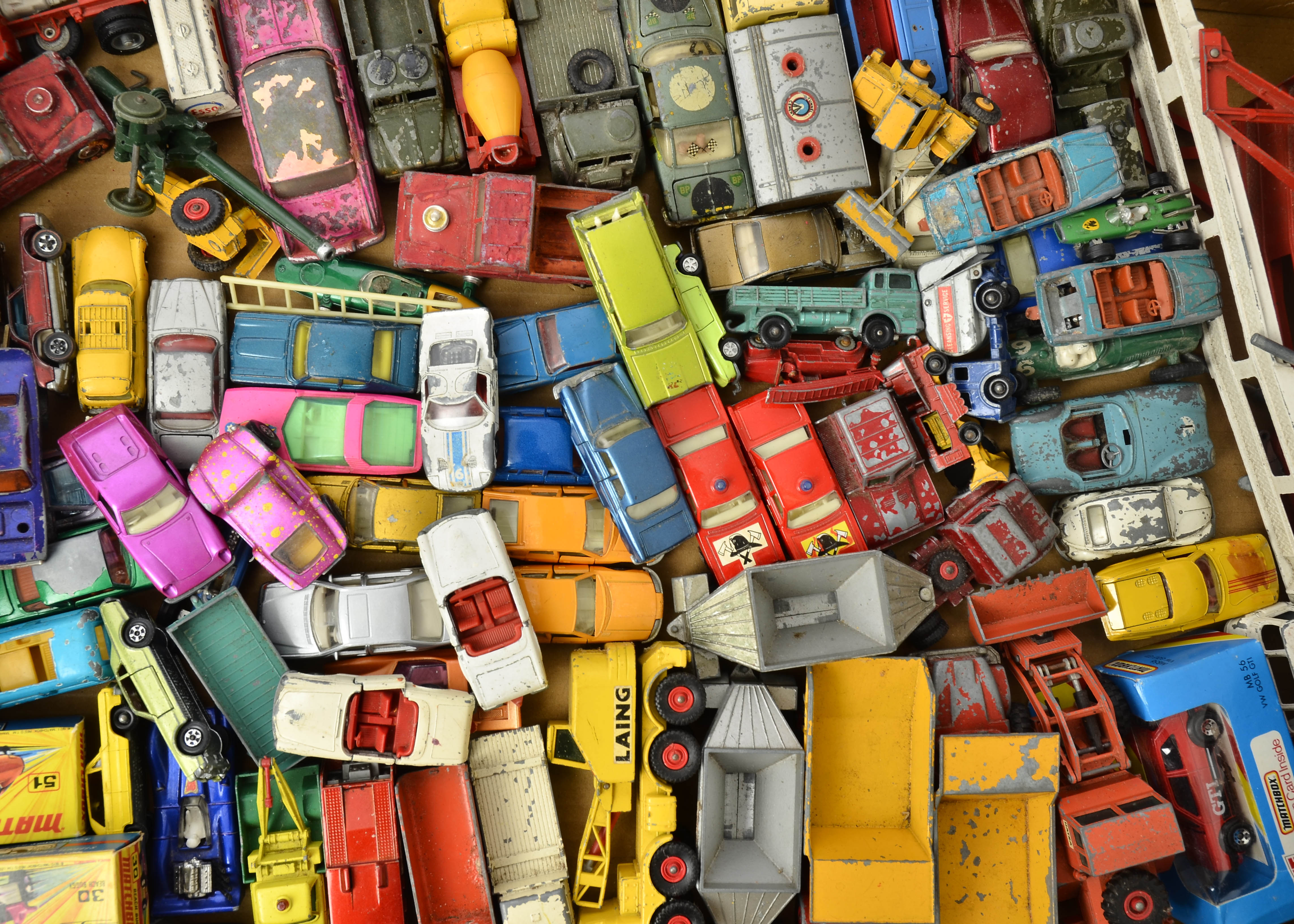 Postwar and Later Playworn and Boxed Diecast Vehicles, a collection of commercial and private