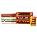 Boxed Hornby (China) 00 Gauge Coaching Stock, including R4378 'Southern Suburban 1938' 3-coach