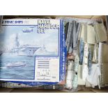 Tri-ang Minic 1:1200 Scale Waterline Models and Accessories, including 'Queen Mary' (2, one a