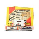 Hornby 00 Gauge and Hornby-Minitrix N Gauge Trains, the 00 comprising Hymek diesel and three coaches