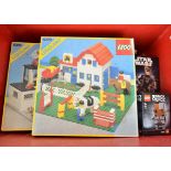 1980s-2000s Lego, including 6379 Riding Stable, 6386 Police Command Base, 75119 Star Wars Sergeant