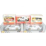 Large Scale Competition Vehicles, a boxed group of five comprising, 1:18 scale Maisto GT Racing